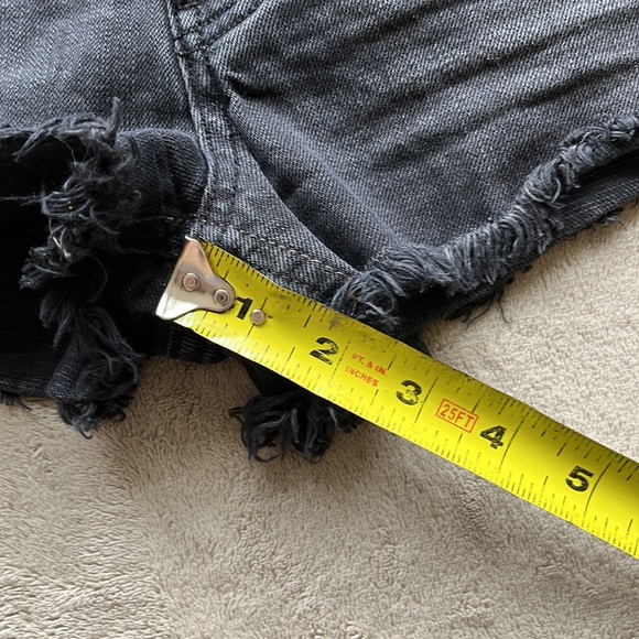 Free People Uptown Black Denim Shorts - Picture 11 of 12